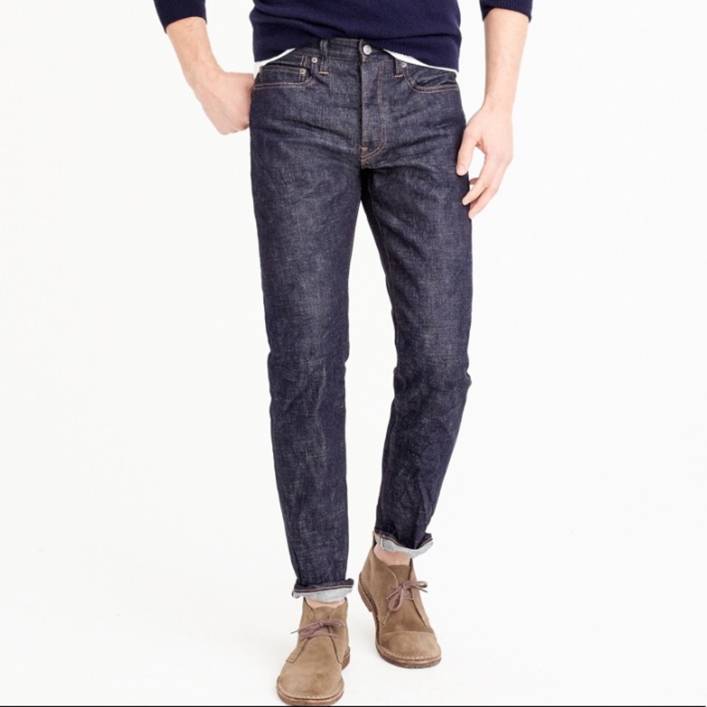 J crew 770 straight fit jeans indigo selvedge